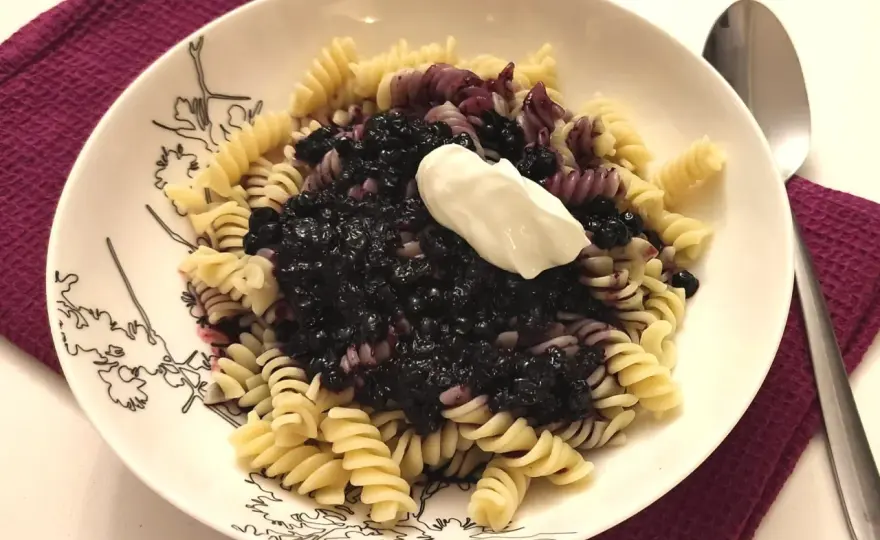 Makaron z jagodami - lekka wersja, która naprawdę smakuje