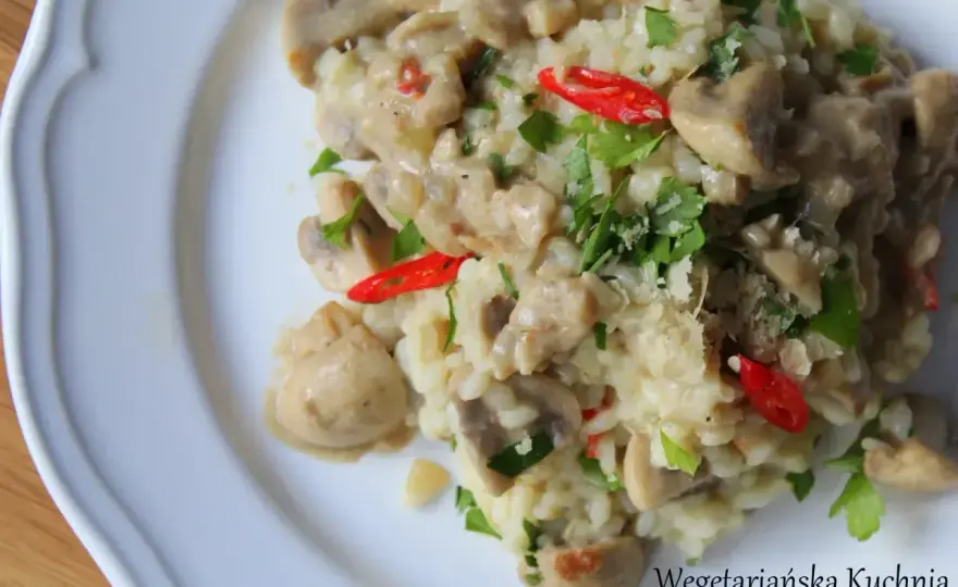 Kremowe risotto z pieczarkami - jak uzyskać idealną konsystencję